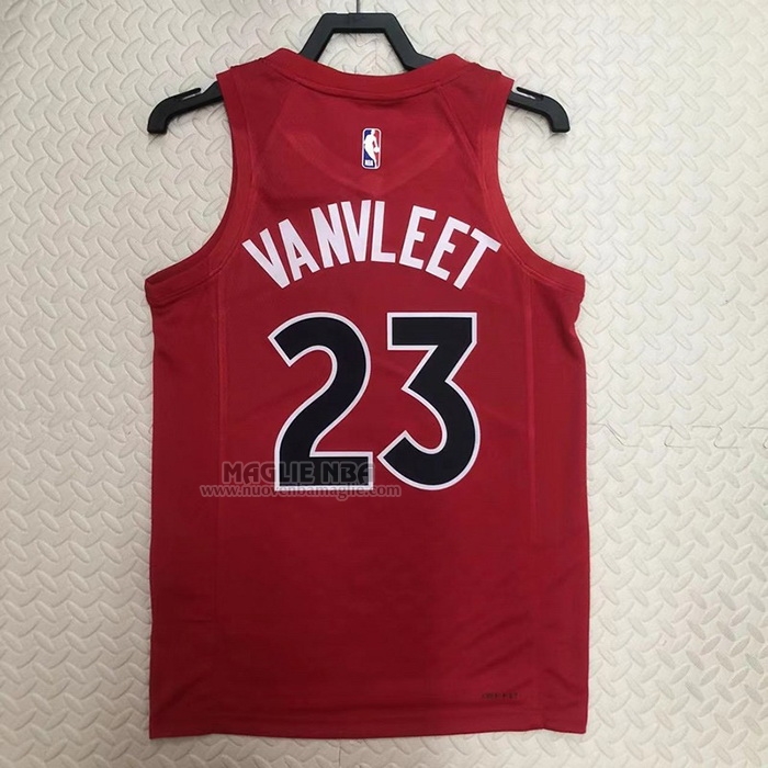 Maglia
 Fred Vanvleet NO 23 Toronto Raptors Icon 2022-23 Rosso
